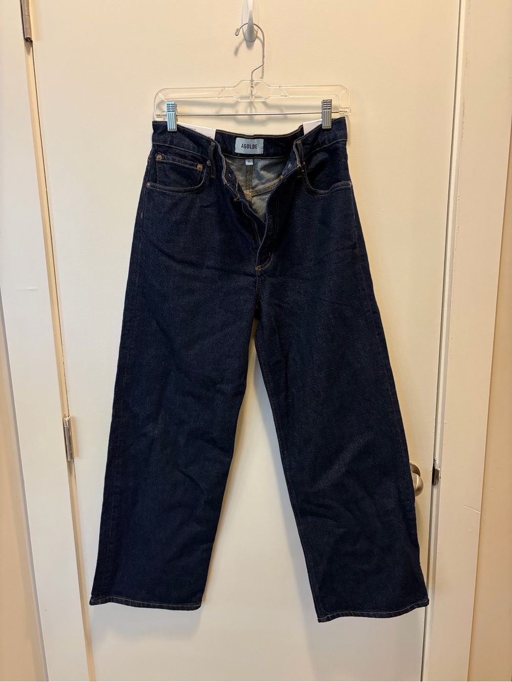 NWT Agolde Women’s Ren High-Rise Wide-Leg Jeans